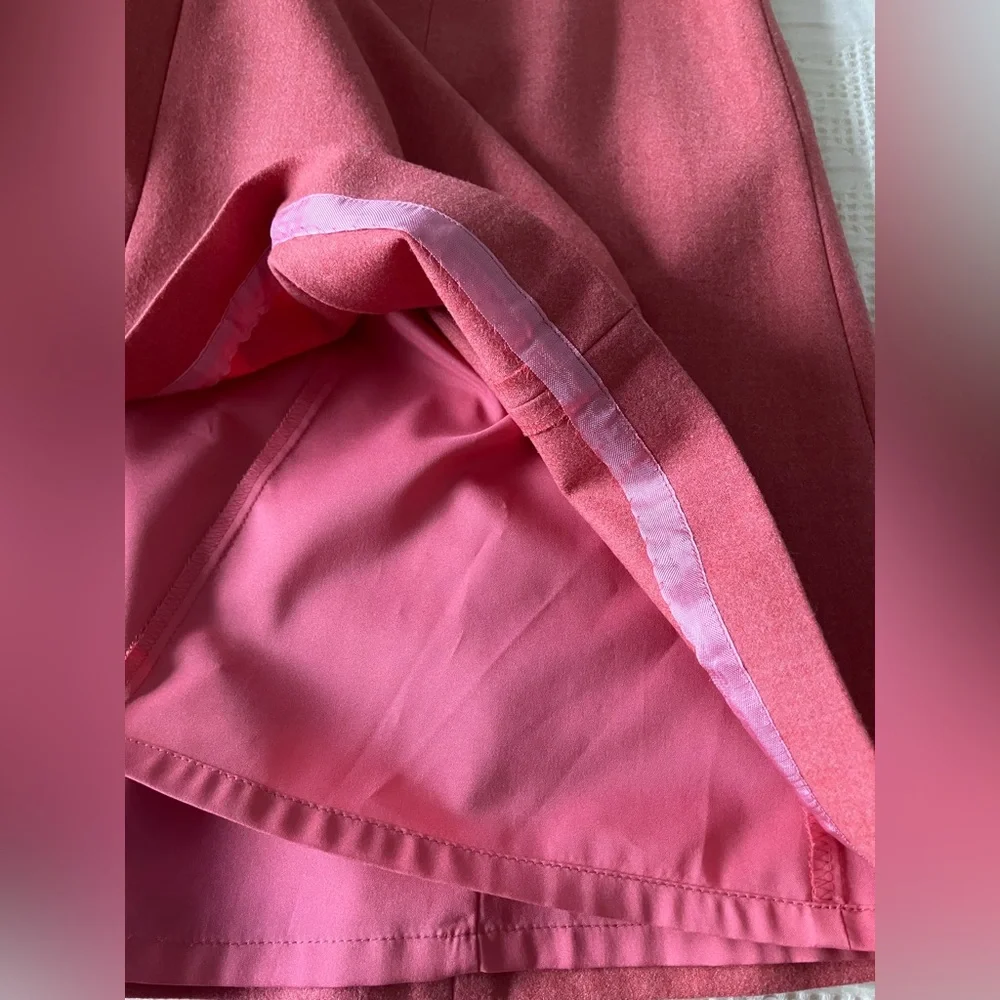 J CREW Wool Blend A-Line Salmon Skirt Size 4 - Picture 8 of 10